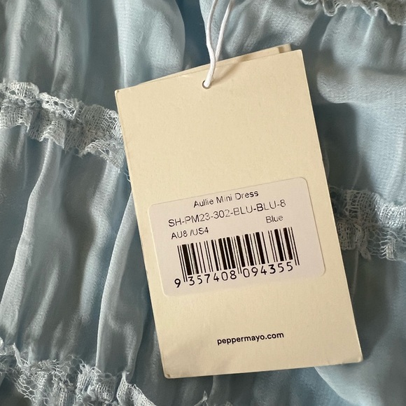 Peppermayo Sky Blue Aulie Mini Dress - Picture 5 of 6